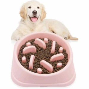 早食い防止 犬食器 ペットボウル 環境にやさしい 耐用 清掃容易 健康志向 食べ過ぎ抑制 胃腸や身体への負担軽減でき 滑り止め付 小型・中