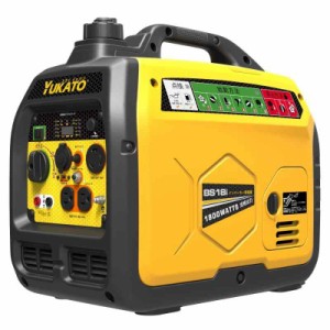 YUKATO インバーター発電機 定格出力1.8kVA ポータブル発 小型 家庭用 50Hz/60Hz切替 防音型 高出力正弦波インバーター搭載 過負荷保護 