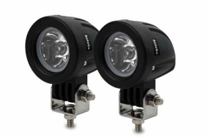 AutoGo LEDワークライト 10W LED作業灯 狭角タイプ 丸型 10-30VDC対応(12V/24V兼用） 新設計 防水・防塵・耐衝撃・長寿命 車外灯 オート
