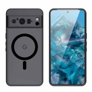 Google Pixel 8 Pro 用 ケース カバー MagSafe対応 ワイヤレス充電対応 フロスト感 スマホケース TPU+PC 米軍規格取得 耐衝撃 カメラレン