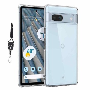 Google Pixel 7A ケース カバー クリア TPU 耐衝撃 指紋防止 ストラップホール付属 ネックストラップ付 軽量 黄変防止 Qi充電 放熱性が 