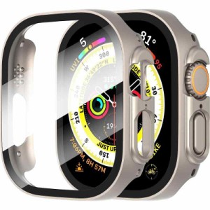 Apple Watch Ultra 用 ケース Apple Watch 用 ケース 耐衝撃 傷防止 アップルウォッチ 用 ケース apple watch 用 カバー 一体型 全面保護