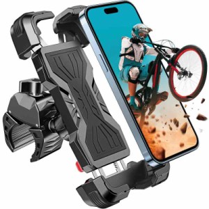 AvBang 自転車 スマホホルダー バイク スマートフォンホルダー 原付 スマホホルダー クロスバイク スマホホルダー 自転車携帯ホルダー 片