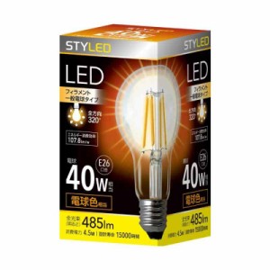 LED電球 クリア電球 E26 (一般電球形40W)