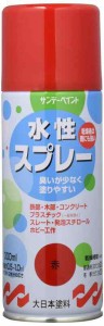 サンデーペイント 水性スプレー 300mL アカ