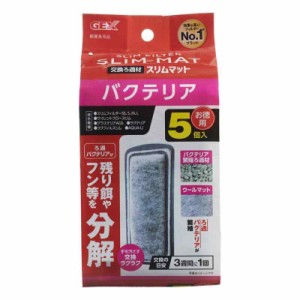 ジェックス GEX AQUA FILTER バクテリアスリムマット5個入 交換ろ過材 スリムフィルター サイレントフロースリム