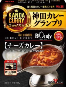 エスビー食品 神田カレーグランプリ 欧風カレーボンディ チーズカレー お店の中辛 180g×5個 ボックス