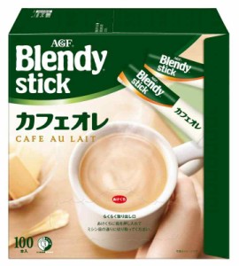 AGF ブレンディ スティック カフェオレ 30本 【 スティックコーヒー 】 (100本×1箱, 大容量シリーズ)