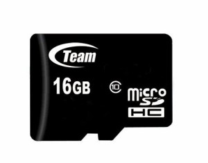 Team Micro SDHC Class10 メモリーカード 16GB ブラック TG016G0MC28A