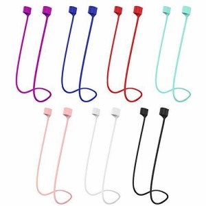 ZOMTOP AirPods Pro/2/1に適用 イヤホン ストラップ マグネット シリコン エアポッズ ネックストラップ 落下防止 紛失防止 収納便利 スポ