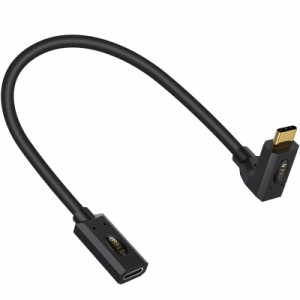 Poyiccot USB4 延長ケーブル L型、30cm (USB4 延長ケーブル L型 30cm)