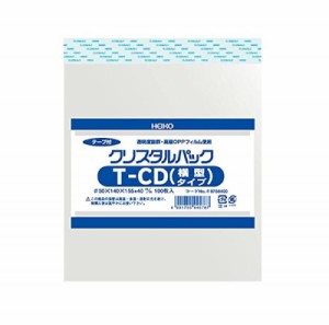 シモジマ ヘイコー 透明袋 OPP袋 クリスタルパック テープ付 CD用 横 100枚 T-CD 006758400