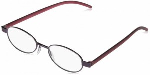 ULTRA Flat READER 超 薄型 軽量 老眼鏡 (専用スリムケース付き) (レディースパープル, 度数+1.0)