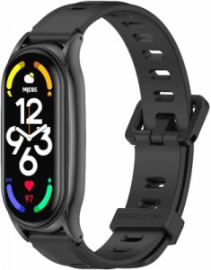 MIJOBS Xiaomi Mi Band 7 Mi Band 8 替えバンド シャオミバンド 6 シリカゲルスマートウォッチ Mi Band 5/4/3 対応 交換用ストラップ (2-