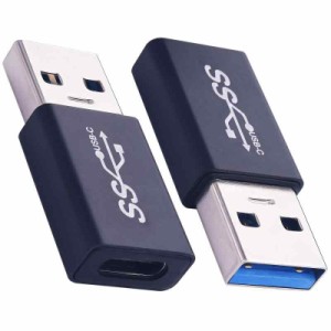 Leehitech USBアダプター 10Gbps高速データ転送 アルミニウム合金材料 小型 軽量 延長電源データアダプター、携帯電話、Uディスク、キー