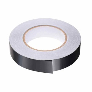 Rebower アルミホイルテープ 接着金属テープ 冷暖房 ダクト パイプ断熱用のシールパッチング 0.8インチ 164フィート 2.8ミル ブラック