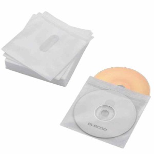 エレコム DVD BD CDケース 不織布 両面収納 30枚入 60枚収納可 ホワイト CCD-NIWB60WH