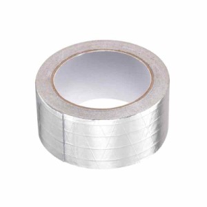 Rebower ガラス繊維アルミ箔テープ 接着剤付き金属テープ 冷暖房 ダクト パイプ断熱用のシールパッチング 2 66ft 5.9ミル シルバー