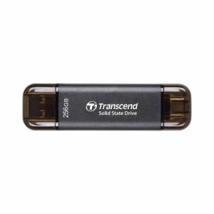 トランセンドジャパン トランセンド ポータブルSSD 256GB 高速 最大1050 MB/s 超小型,軽量11g Type-A/Type-C 両対応 PS4/PS5 動作確認済 