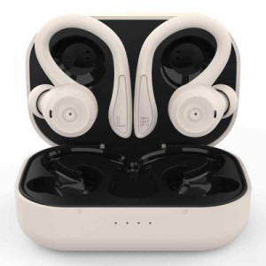 【耳掛け型スポーツイヤホン】ワイヤレスイヤホン Bluetooth 5.0 耳掛け式 ブルートゥース 軽量/防水/イヤホン/片耳/両耳/左右分離型 ぶ