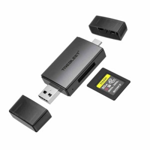 CFexpress カードリーダー USB-C/A 高速 USB3.1 10Gbps メモリカードリーダー OTG対応 スマホ タブレット MacBook (CFexpress Type-A)