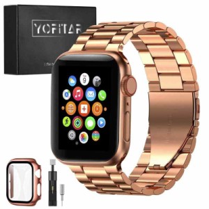 YOFITAR for Apple Watch バンド 保護ケース-H0322 (44mm, ゴールド)