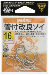 がまかつ(Gamakatsu) バラ 管付改良ソイ (銀) 各種 (16号)