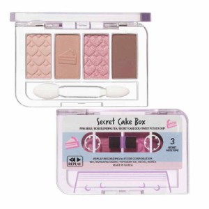 ETUDE [エチュード] プレイカラーアイズミニ シークレットケーキボックス / 4色パレット アイシャドウ ラメ シマー マット