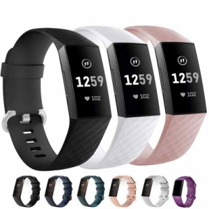 【3パック】Fitbit Charge 4 交換バンド 3色セット Fitbit Charge 3 交換用ベルト 運動型 フィットビット ベルト Fitbit Charge4 SE 交換