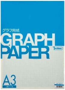 SAKAEテクニカルペーパー グラフ用紙 A3 1mm 方眼 上質紙 100枚 アイ色 A3-11