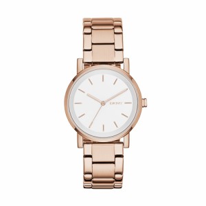 DKNY Womens NY2344 SOHO Rose Gold-Tone Stainless Steel Watch