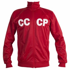 ソビエト連邦CCCP USSR 1970年代レトロフットボールジャケット クラシックィンテージトラッ