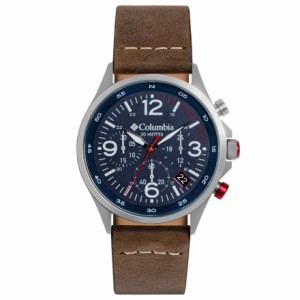 Columbia Canyon Ridge Stainless Steel Quartz Watch with Leather Strap Brown 10 Model CSC02-005