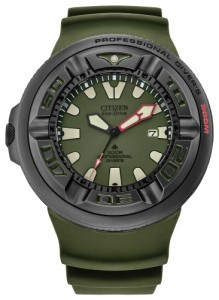 シチズン プロマスター ダイブEcozillaBJ8057-09X 腕時計 グリーンブラック