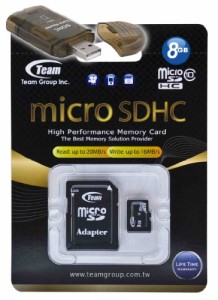 8GB Class 10 MicroSDHC Team High Speed 20MBSec Memory Card. Blazing Fast Card For Nokia C2-01 C3 C3-01 Touch and Type. A fre
