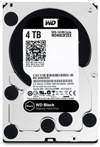 WD HDD 内蔵ハードディスク 3.5インチ 4TB WD Black WD4003FZEX SATA3.0 7200rpm 64MB 5年保証並行輸入品