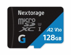 Nextorage Japan 128GB A2 V30 CL10 Micro SD Card microSDXC Memory Card for Nintendo-Switch Steam Deck Smartphones Gaming 