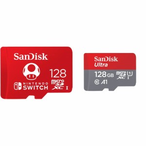 SanDisk 128GB microSDXC-Card Licensed for Nintendo-Switch - SDSQXAO-128G-GNCZN  128GB Ultra microSDXC UHS-I Memory Card wit