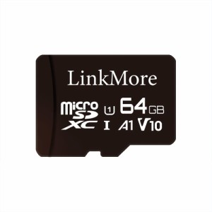 LinkMore 64GB V11 Micro SDHC Card A1 UHS-I U1 V10 Class 10 Compatible Read Speed Up to 95 MBs SD Adapter Included並