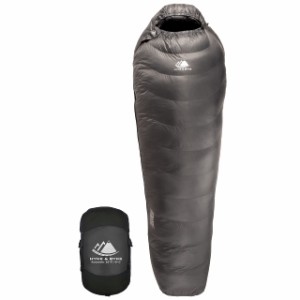 Hyke  Byke Katahdin 15 F Hiking  Backpacking Sleeping Bag - 4 Season 625FP Ultralight Sleeping Bag - Water Resistant - Cha