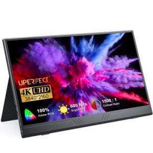 UPERFECT True 4K Portable Monitor New Version 15.6 UHD IPS 3840x2160 USB C Monitor Unique Arch Metal Frame100 Adobe RG