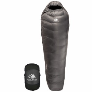Hyke  Byke Katahdin 32 F Hiking  Backpacking Sleeping Bag - 4 Season 625FP Ultralight Sleeping Bag - Water Resistant - Cha