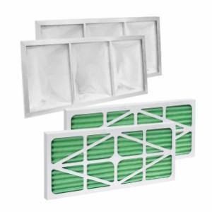POWERTEC 75073 4-PC Set Inner  Outer Filters for POWERTEC AF1044 AF1045 and WEN 3417 Air Filtration System 2 of Each並行