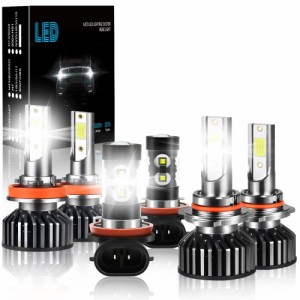 FZPJJNB Fit For TOYOTA HIGHLANDER 2014-2019 LED Headlight Bulbs Super Bright LED Conversion Kit 48000LM9005H11 HighLow 