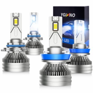 YGINNO 2023 Upgraded 9005 H11 LED Headlight Bulbs Combo40000 Lumens 600 brighter HB3 H8 H9 High and Low Beam Combo LED Hea