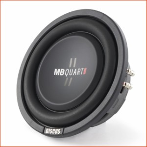 並行輸入品MB Quart DS1-204 Discus Shallow Mount Subwoofer Black  8 Inch Subwoofer 400 Watt Car Audio 2 Inch Voic