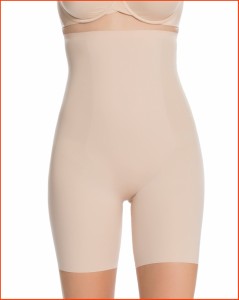 並行輸入品SPANX Shapewear for Women Thinstincts High-Waisted Mid-Thigh Shaping Short Regular and Plus Sizes Soft Nude 