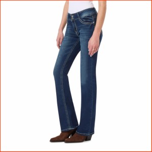 並行輸入品WallFlower Womens Luscious Curvy Bootcut Mid-Rise Insta Stretch Juniors Jeans Standard and Plus Heidi 0
