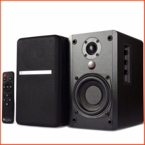並行輸入品SINGING WOOD BT25 2024 Version Bluetooth Active Bookshelf Speakers for with Optical Aux inputs Subwoofer Lin