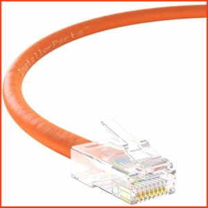 並行輸入品InstallerParts 50 Pack Ethernet Cable CAT6 Cable UTP Non-Booted 10 FT - Orange - Professional Series - 10Giga
